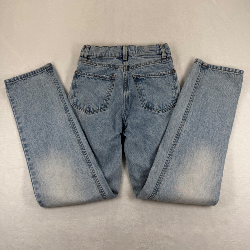 Revice Denim Ex-Boyfriend Light Wash High Rise Straight Leg‎ Jeans Blue Size 23